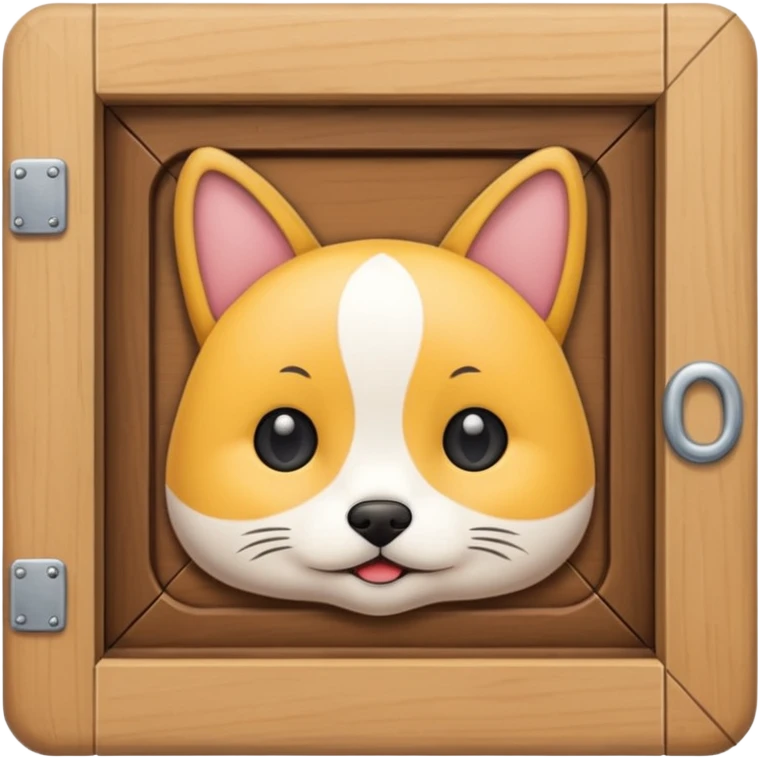a pet door nothing else is seen  emoji