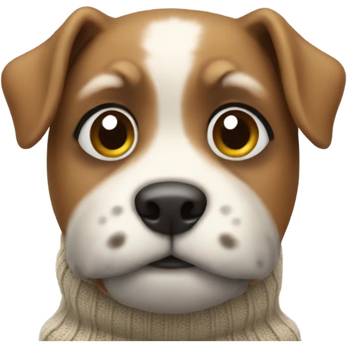 Dog in a sweater emoji