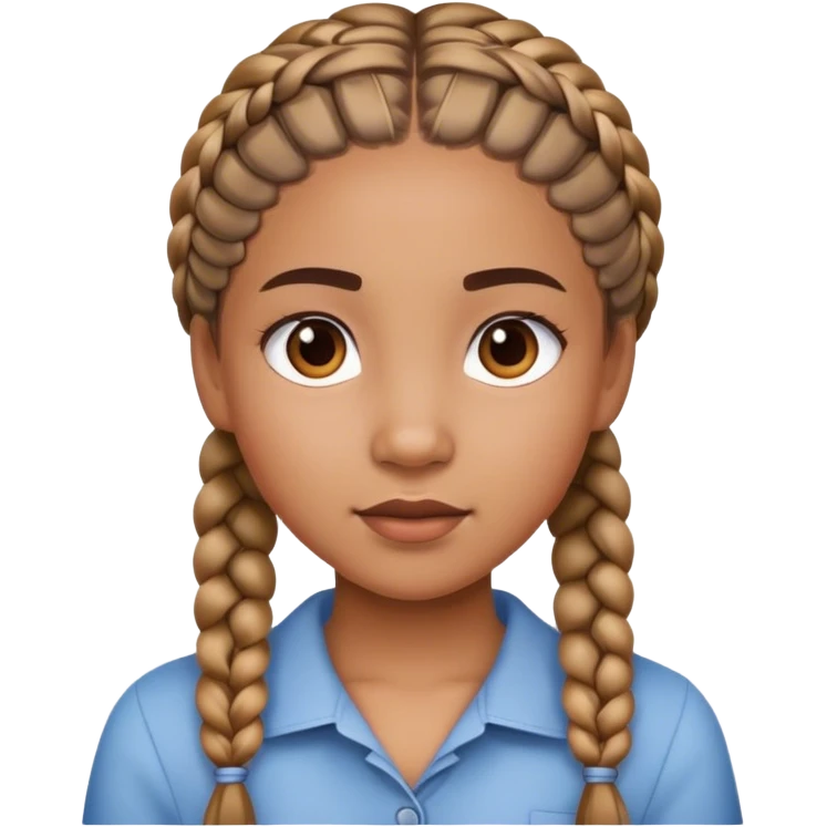 Girl with braids emoji