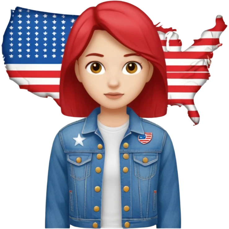 USA styled student emoji