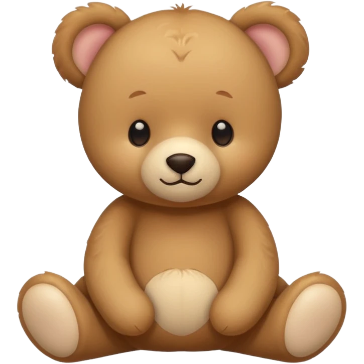 Cute flat-style teddy bear icon for infant daycare. i want to feel safe when see that teddy
 emoji