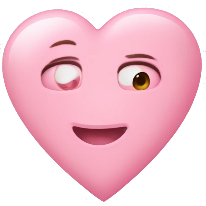 Baby pink heart emoji
