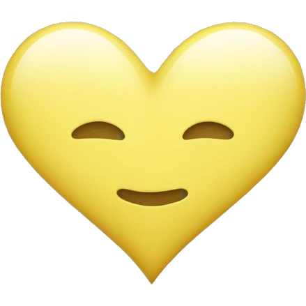 light yellow heart emoji
