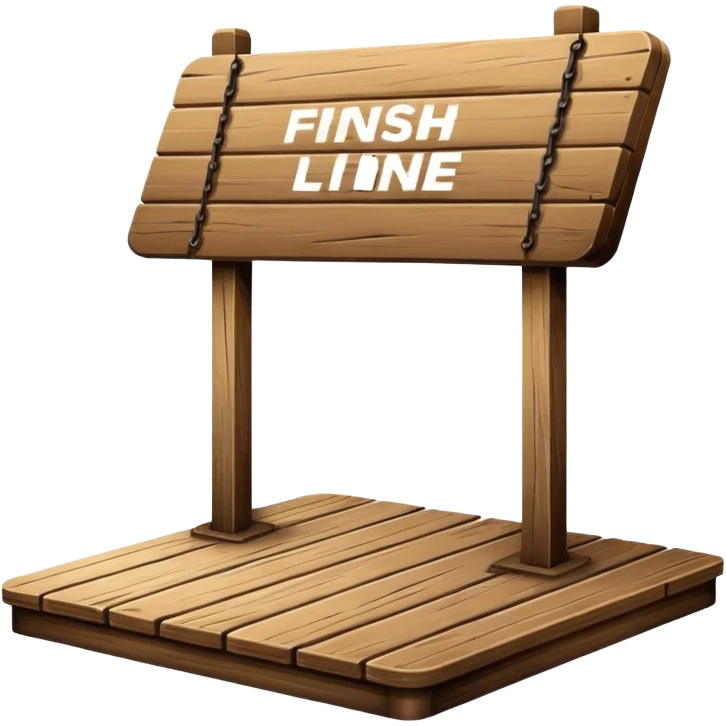 finish line stand emoji