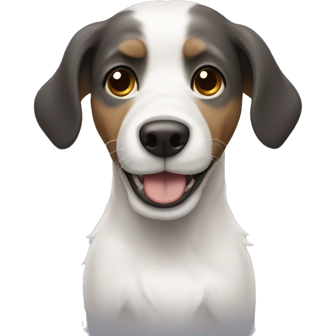 Dog wearing Toto  emoji