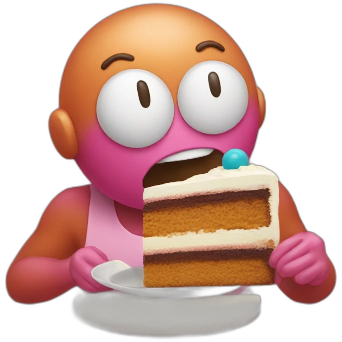 gumball eating cake emoji