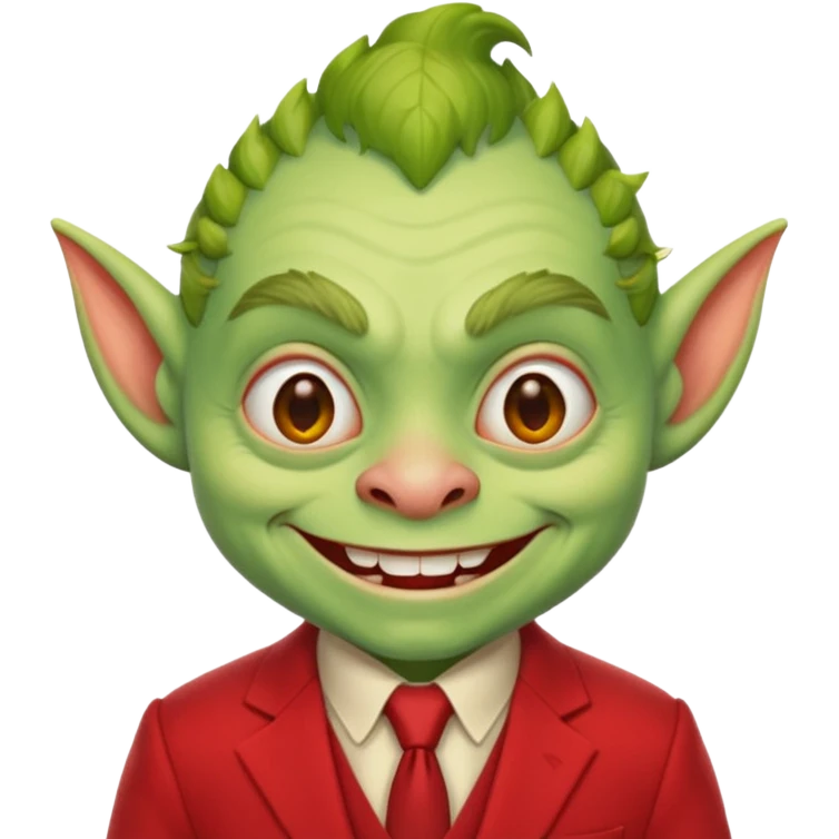 Goblin red suit  emoji