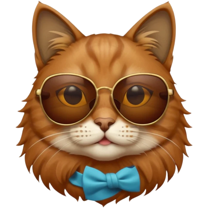 Cat wearing sunglasses emoji
