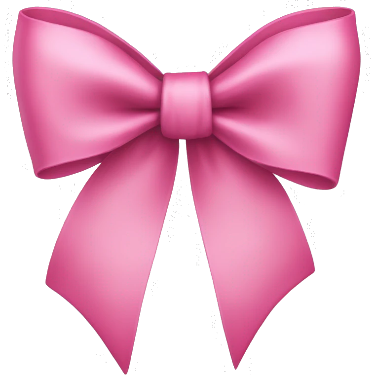 Pink bow emoji