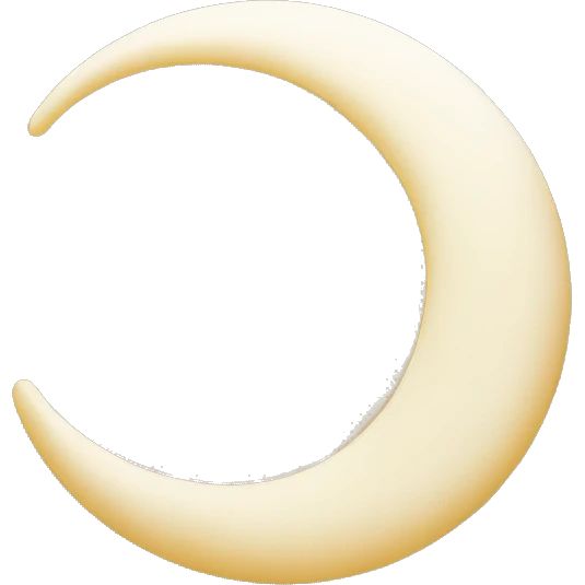 crescent moon emoji
