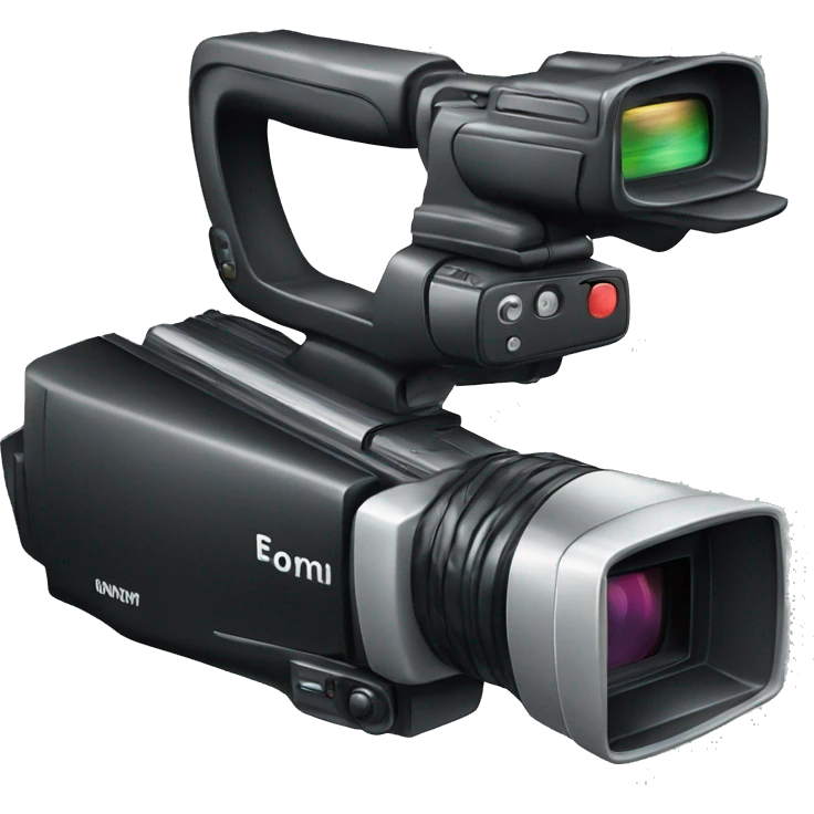 camcorder with handstrap emoji