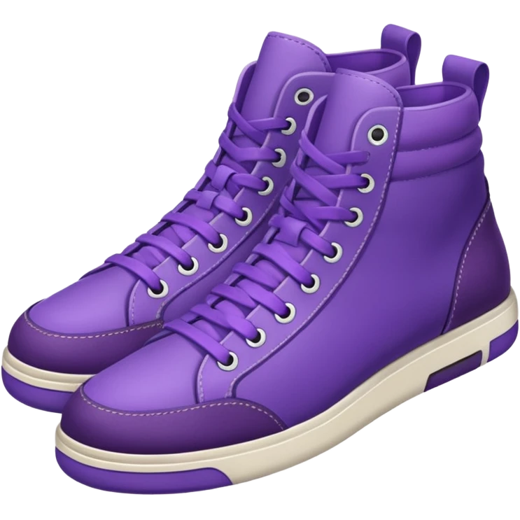 purple sneakers emoji