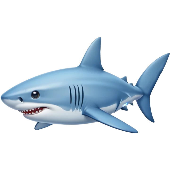 Shark wearing blue shoes  emoji