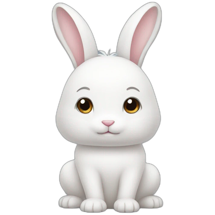 white bunny emoji