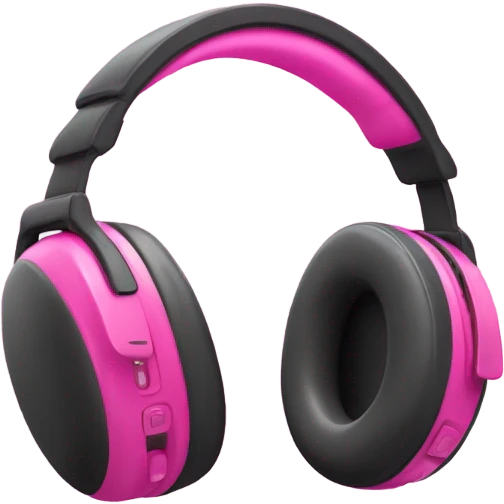 Pink headphones emoji