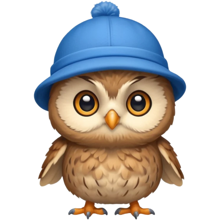 blue hats, baby owl emoji
