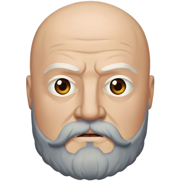 Rickard Karstark from game of thrones, beard, bald head emoji