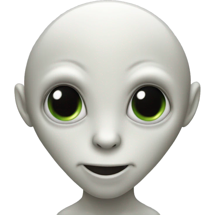 Alien with head shaped like a heart  emoji