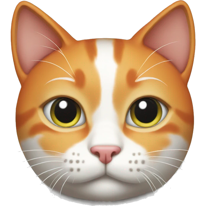 orange and white cat emoji