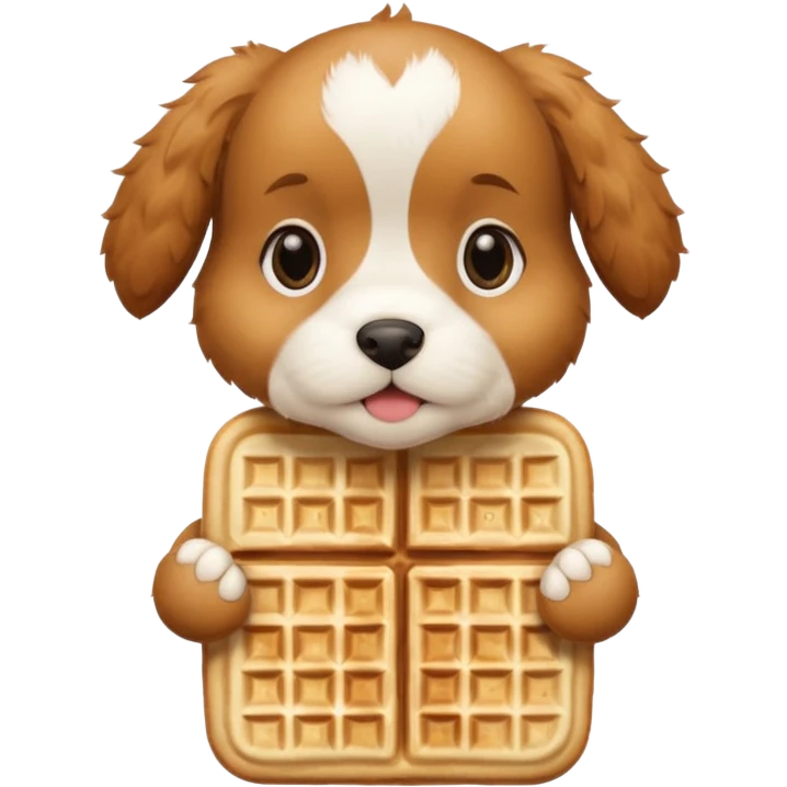 puppy waffle emoji