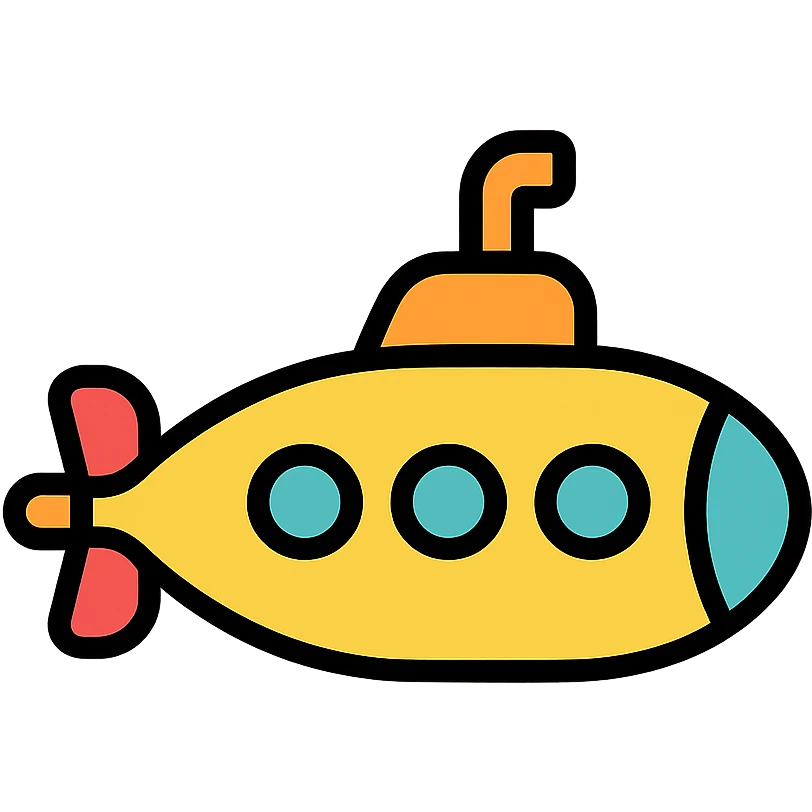 colored denizaltı (submarine) icon emoji