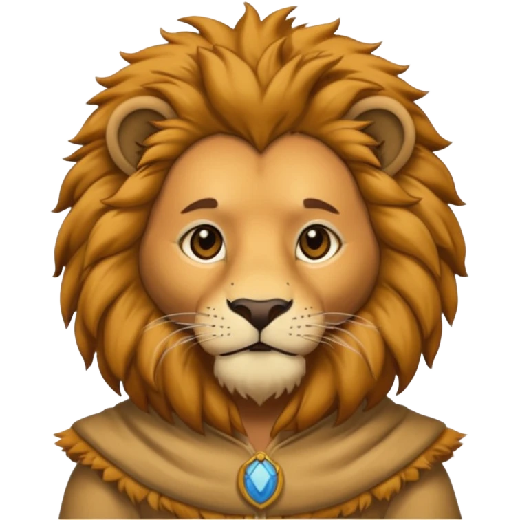man in lion  costume  emoji