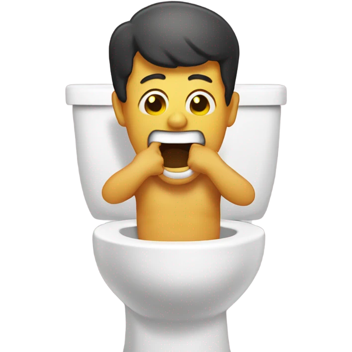 Singing toilet emoji