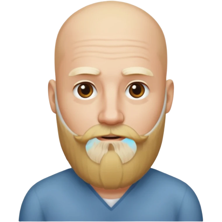 bald man with long blone beard  emoji