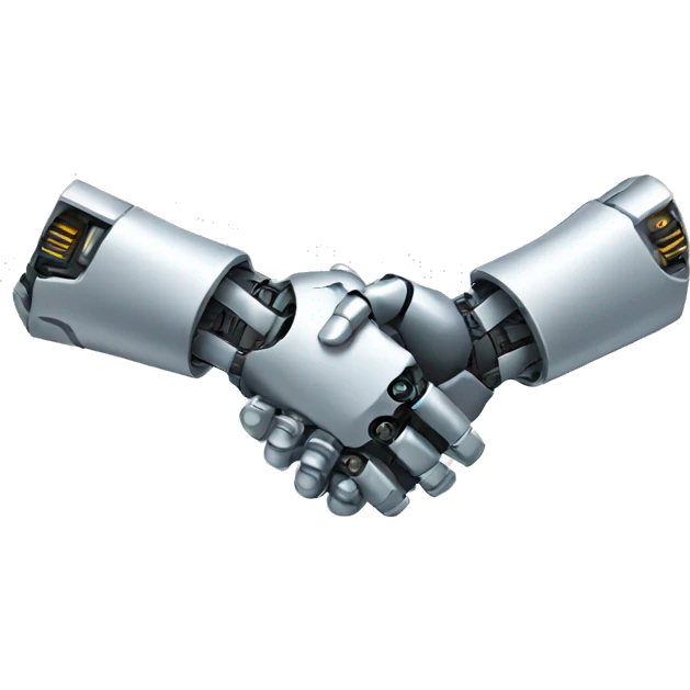 robot handshake emoji