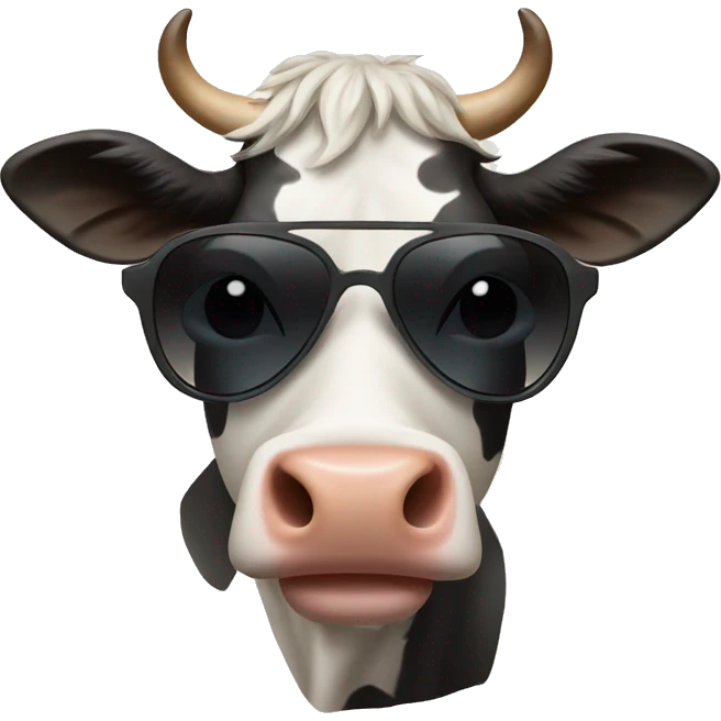 Cow with Sunglasses emoji