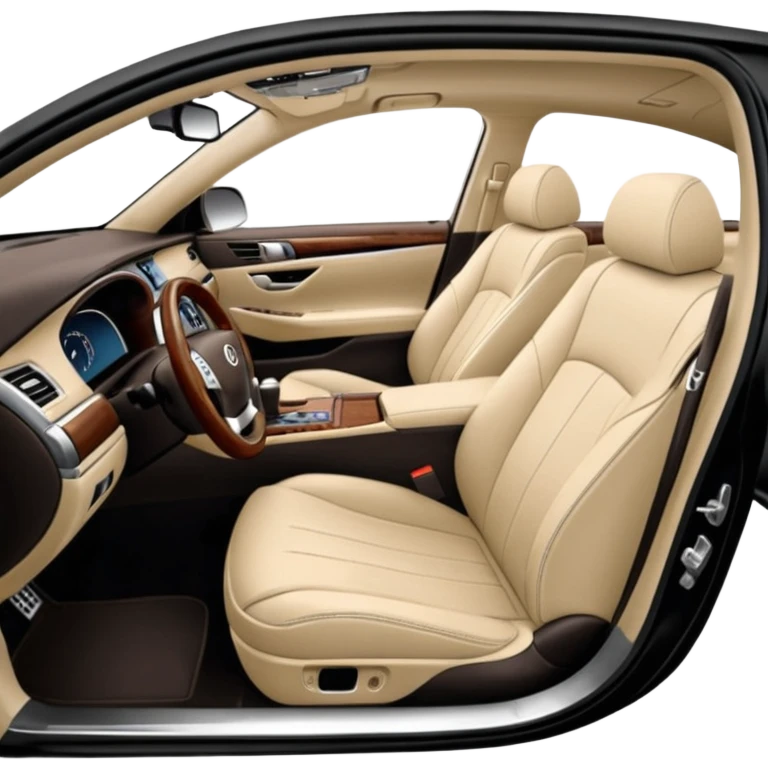 lexus ls430 2006 modified with black paint and beige seats emoji