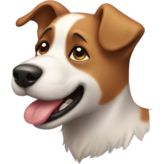 Dog playing emoji