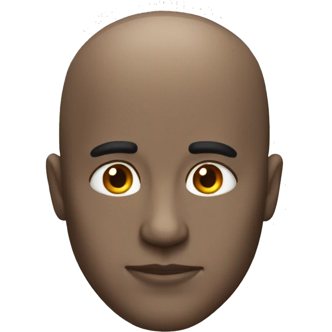 Bald guy with shiny forehead  emoji
