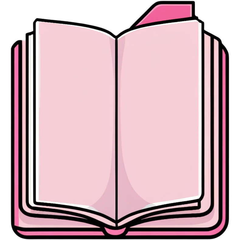 pink business book emoji