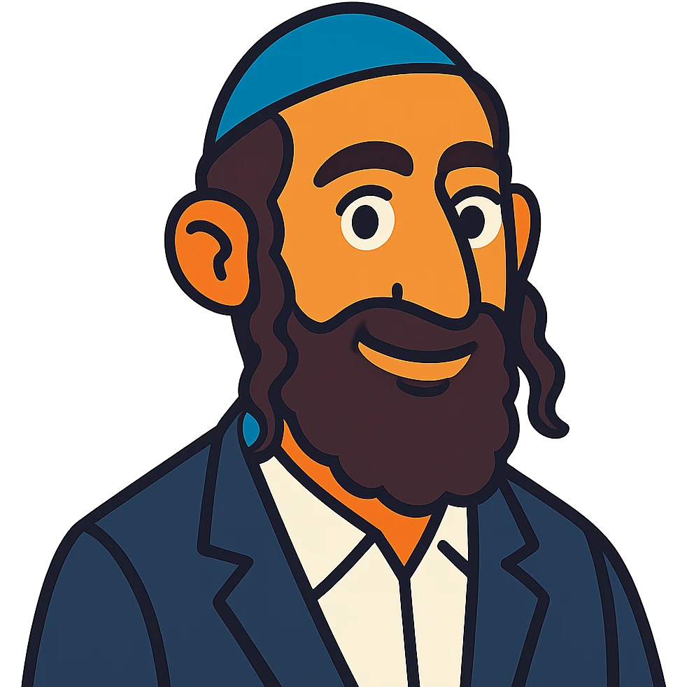 Jewish man with yarmulke emoji