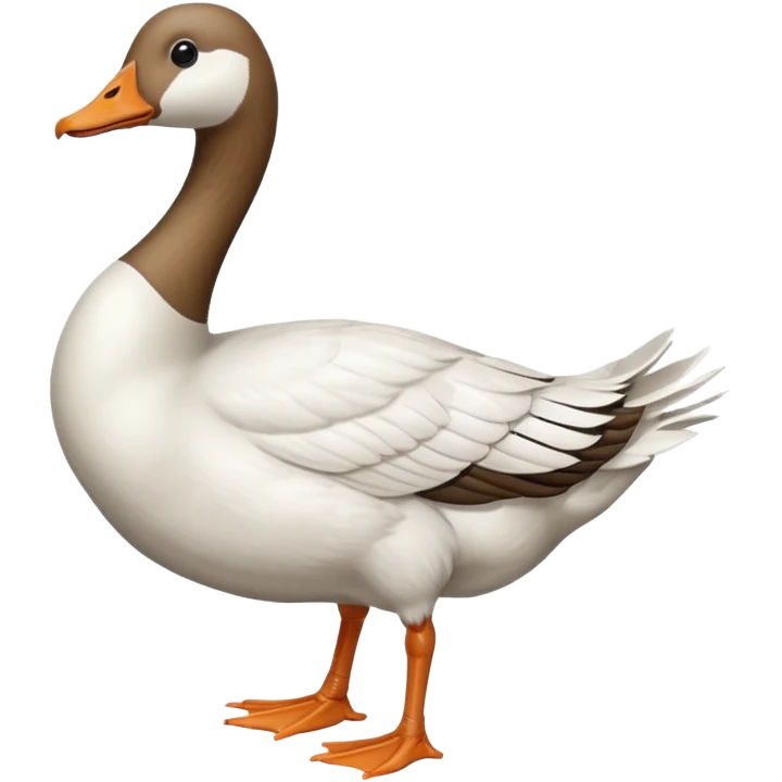 goose with a head, that looks like human female feet  emoji