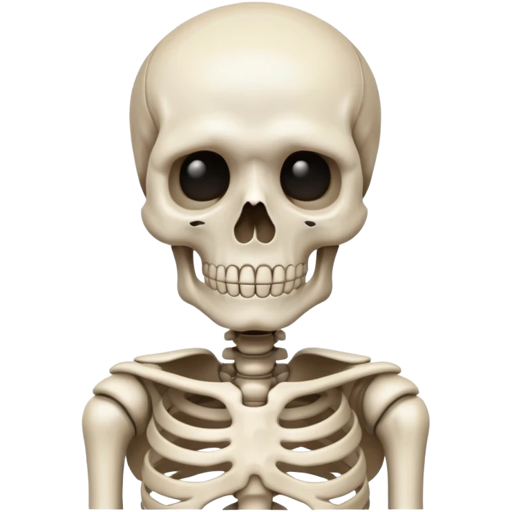 Skeleton sad and lonly emoji