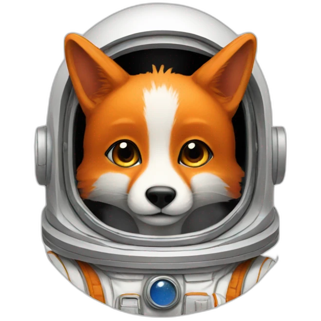 astronaut fox emoji