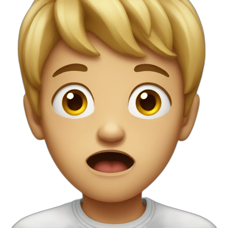 scared kid emoji