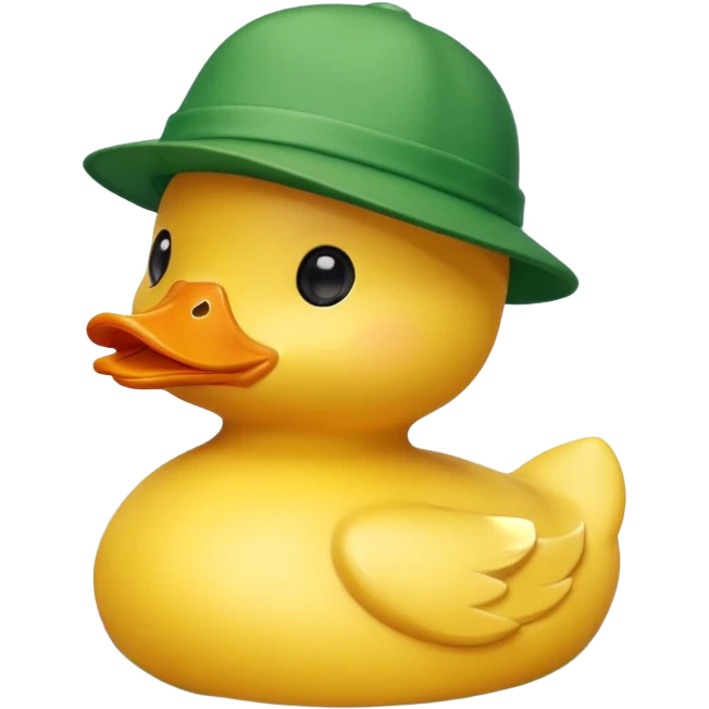 St Patrick's day duck emoji