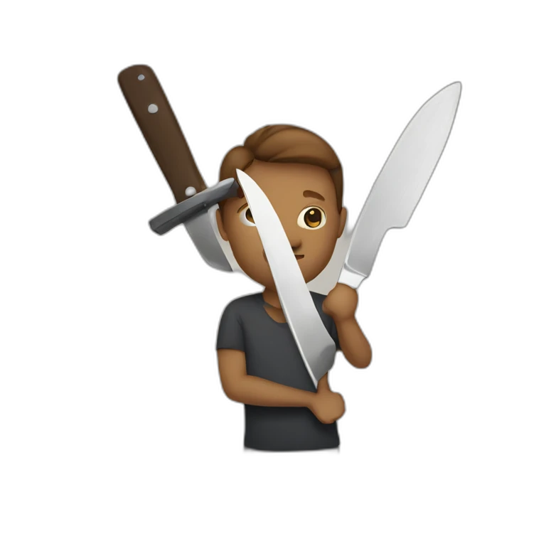 holding two knife emoji