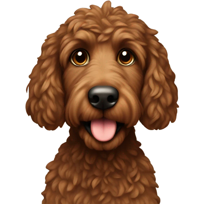 Brown Aussie doodle  emoji