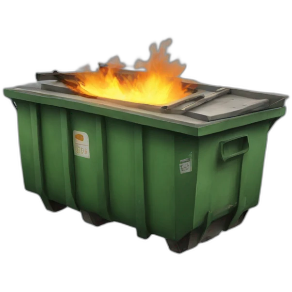 dumpster-fire emoji
