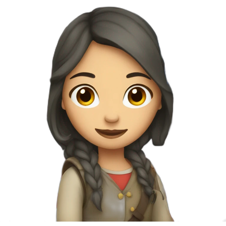 Girl with palesine flag emoji