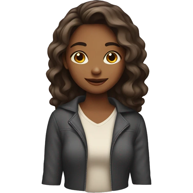 A girl who’s in love emoji