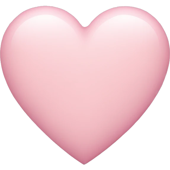 pastel pink heart emoji