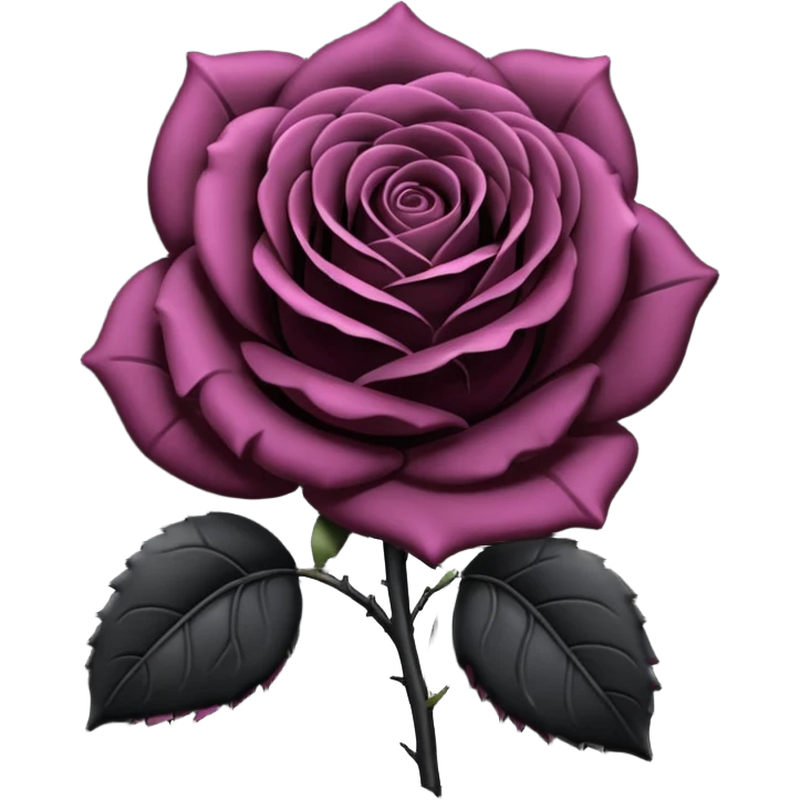 Black rose emoji