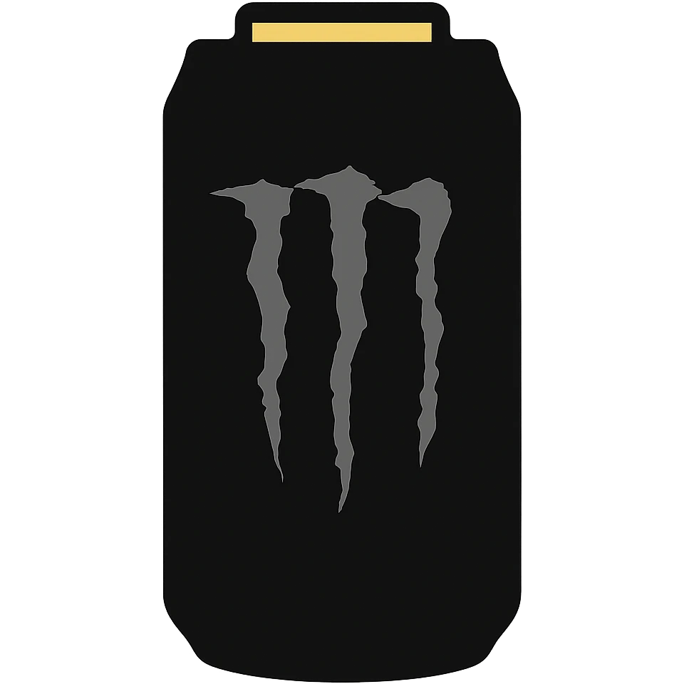 Change the M logo on the can to grey, keep the rest of the design the same, with no background. Maintain the original style and details of the can design. emoji