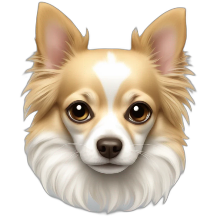 languid sleeping chihuahua longcoat white emoji