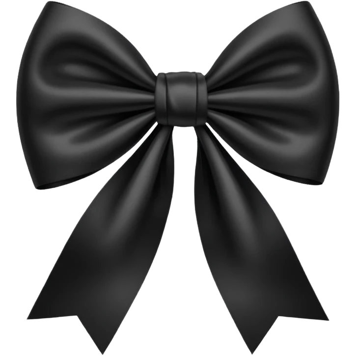 Black bow emoji
